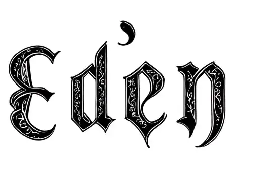 "Eden" tattoo design idea