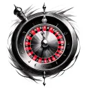 Roulette tattoo design idea