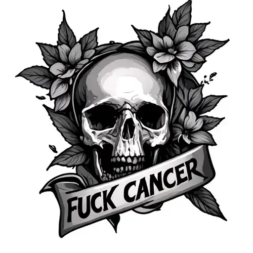 Fuck Cancer tattoo design idea