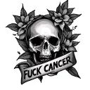 Fuck Cancer tattoo design idea