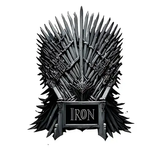 Iron Throne tattoo design idea