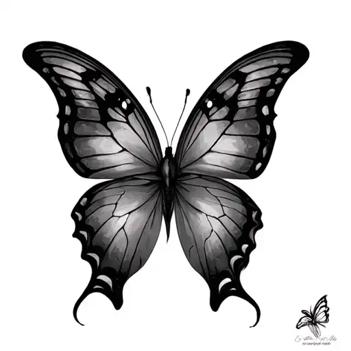 Butterfly effect tattoo design idea