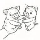 pig stuffed animal holding hands with a teddy bear. best friend tattoo of our childhood stuffed animals holding hands.th tattoo design idea