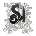 oasis music note tattoo design idea