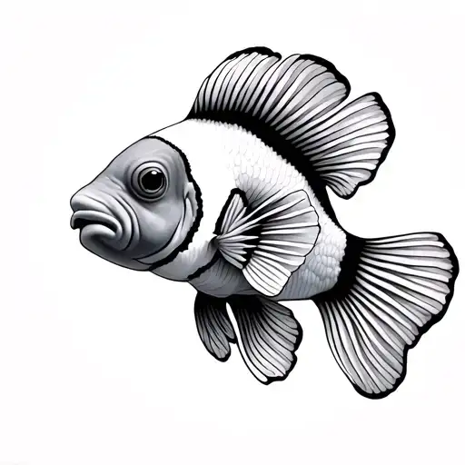 clownfish tattoo design idea