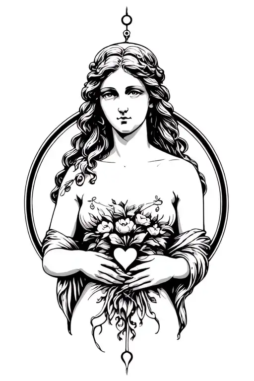 Aphrodite the goddess of love tattoo tattoo design idea