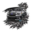 Subaru tattoo design idea