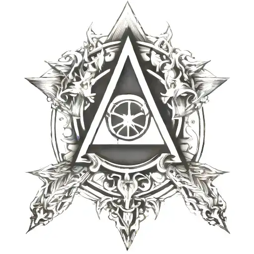 nuclear symbol tattoo design idea