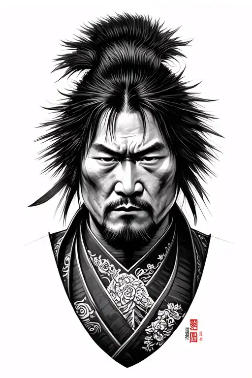 Miyamoto Musashi vagabond tattoo design idea