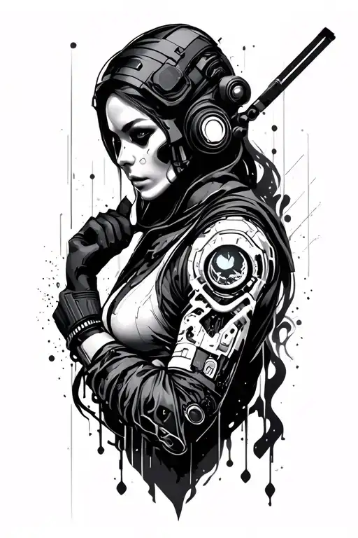 cyberpunk sleeve tattoo design tattoo design idea