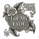 chest tattoo this quote “ I love my life, because you gave it to me, i love you, because you were my everything - mom tattoo design idea