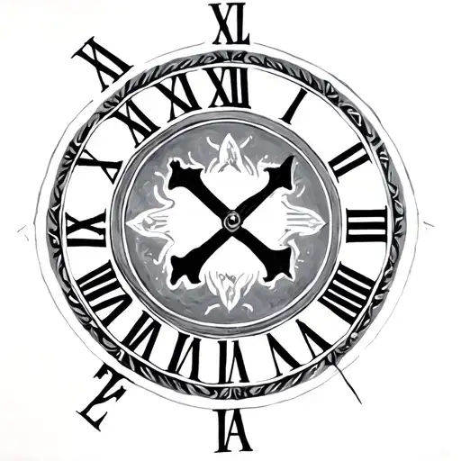 June 5 1995 Roman numerals tattoo design idea
