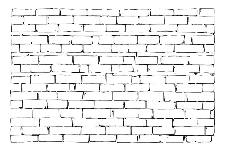 old brick wall tattoo design idea