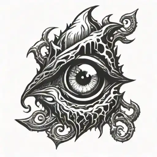 Eye of Ctulhu from game terraria  tattoo design idea