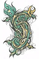 anxiety tattoo design idea