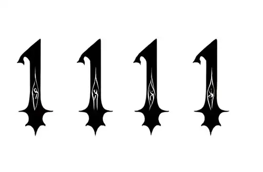 "1111" tattoo design idea