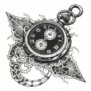 Broken Stopwatch Tattoo tattoo design idea