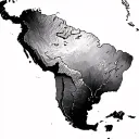 an outline of south america with peru shaded in tattoo design idea
