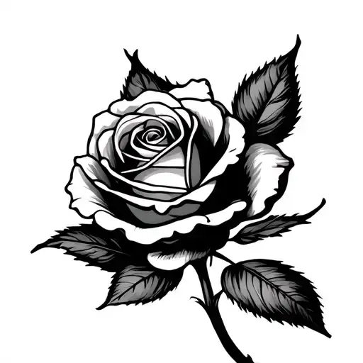 Design: A single fine-line rose whose stem subtly spells out Cindy in delicate tattoo design idea