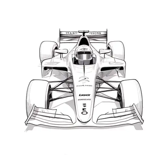 formula 1 car Charles Leclerc tattoo design idea