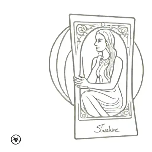 tarotkarte the high priestess tarot tattoo design idea