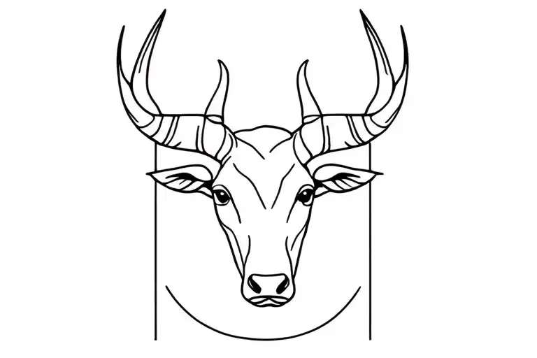 horoscope sign taurus tattoo design idea