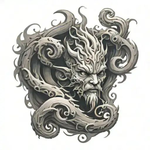 Mimir tattoo design idea