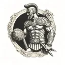 gladiator spartacus coliseum tattoo design idea