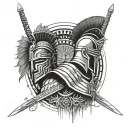 gladiator spartacus coliseum tattoo design idea