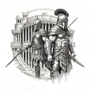 gladiator spartacus coliseum tattoo design idea