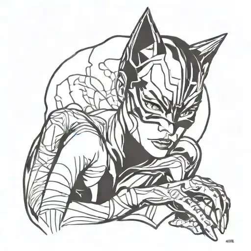 Catwoman tattoo design idea