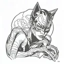 Catwoman tattoo design idea