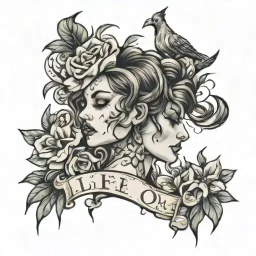 life goes on  tattoo design idea