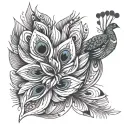 Peacock Feather  tattoo design idea