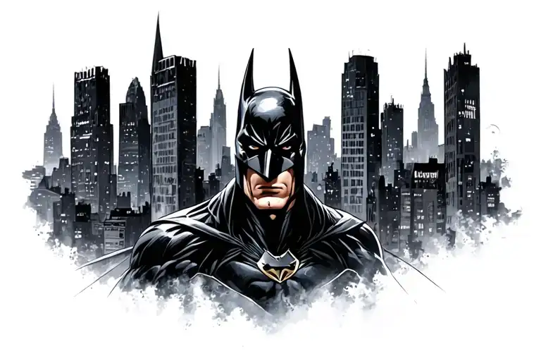 gotham city  tattoo design idea