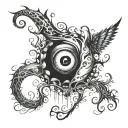 tim burton style tattoo tattoo design idea
