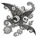 tim burton style tattoo tattoo design idea