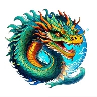 Japanese Water Dragon tattoo design idea