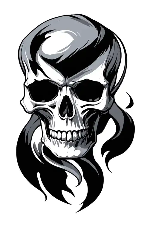 skull tattoo design idea