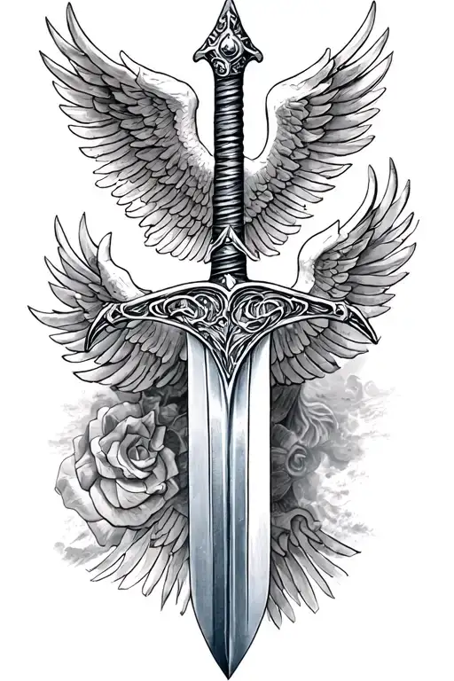 sword of the spirit biblical tattoo design idea
