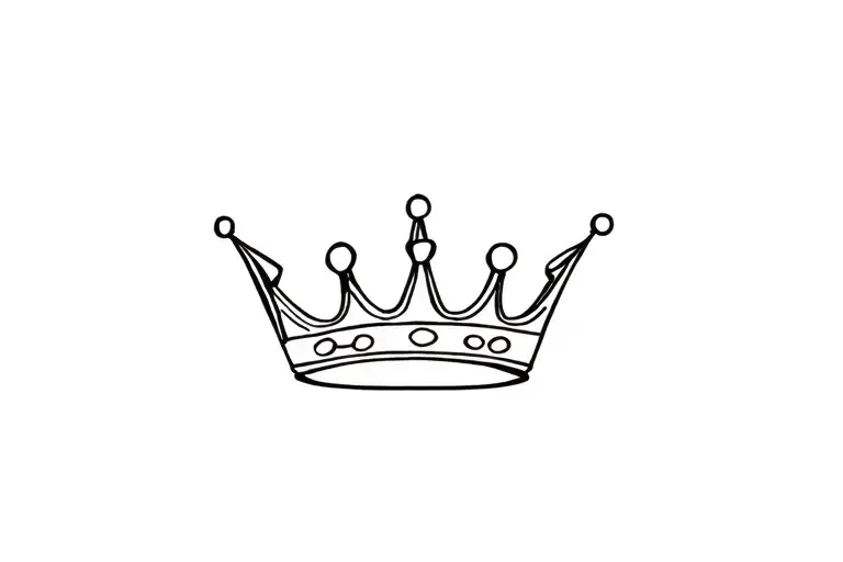 prince crown tattoo design idea