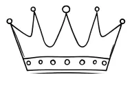 prince crown tattoo design idea