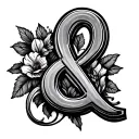 Ampersand tattoo design idea