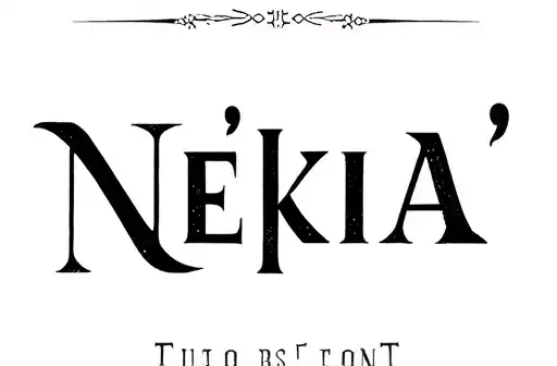 "Nekia" tattoo design idea