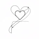 cyber heart tattoo design idea