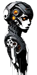 Cyberpunk tattoo design idea