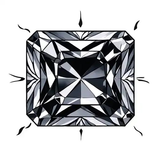 Birthstone tattoo design idea