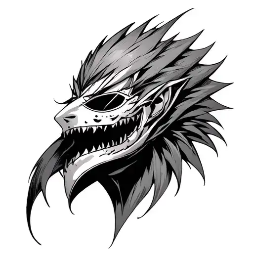 Ichigo Hollow Mask tattoo design idea