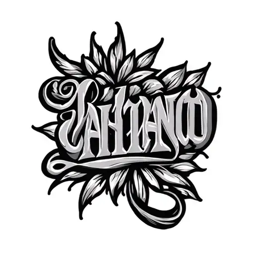 1993 written sign chicano style tattoo design idea