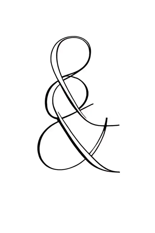 ampersand  tattoo design idea